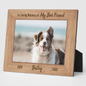 Gedenkstätte für Haustiere - Gedächtnis - Heimtier Fotoplatte (Seite)