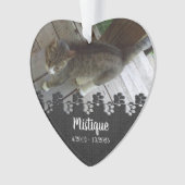 Gedenkstätte für Haustiere Geliebter Keepake Ornament (Vorderseite)