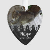 Gedenkstätte für Haustiere Geliebter Keepake Ornament (Vorderseite)