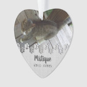 Gedenkstätte für Haustiere Geliebter Keepake Ornament (Vorderseite)