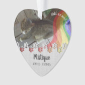 Gedenkstätte für Haustiere Geliebter Keepake Ornament (Vorderseite)