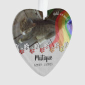 Gedenkstätte für Haustiere Geliebter Keepake Ornament (Vorderseite)