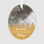 Gedenkstätte für Haustiere Geliebter Keepake Ornament (Vorderseite)