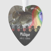 Gedenkstätte für Haustiere Geliebter Keepake Ornament (Vorderseite)