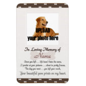 Gedenkstätte für Haustiere - Ihre Beautifu-Pfoten Magnet (Vertikal)