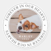 Gedenkstätte für Haustiere in unserem Herzen Moder Runder Aufkleber (Vorderseite)