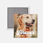 Gedenkstätte für Haustiere in unserem Herzen Vinta Magnet (Vorderseite/Rückseite)