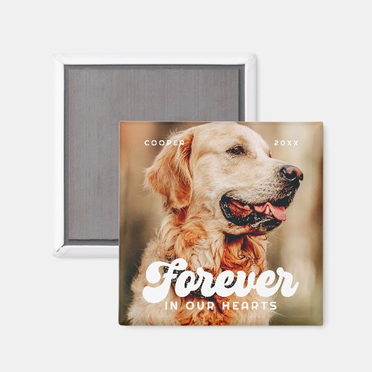 Gedenkstätte für Haustiere in unserem Herzen Vinta Magnet (Vorderseite/Rückseite)