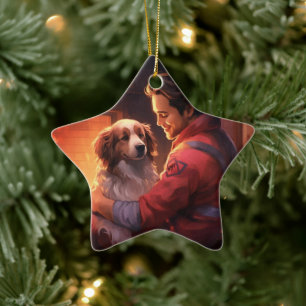 Gedenkstätte für Haustiere, Mama Papillon Hund Keramik Ornament