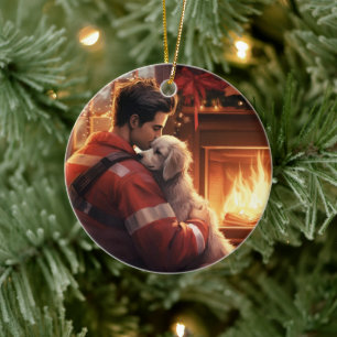 Gedenkstätte für Haustiere, Mama Papillon Hund Keramik Ornament