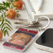 Gedenkstätte für Haustiere - Paw Prints - Verlust  Schlüsselanhänger (Vorderseite rechts)