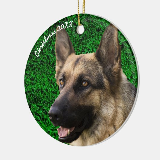 Gedenkstätte für Haustiere, Personalisiertes Foto Keramik Ornament (Links)