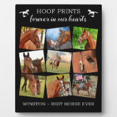 Gedenkstätte für Haustiere Prints Pferd FotoCollag Fotoplatte (Vorderseite)