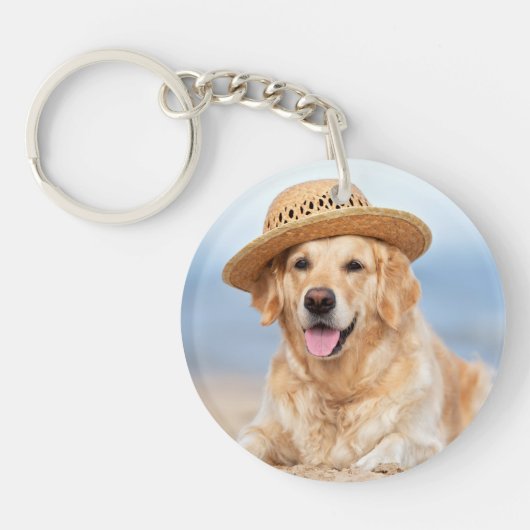 Gedenkstätte für Haustiere - Regenbogen im liebend Schlüsselanhänger (Vorderseite)