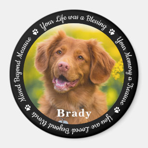 Gedenkstätte für Haustiere Verlust Geschenk Erinne Magnet