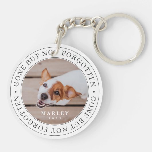 Gedenkstätte für Haustiere verschwunden, aber nich Schlüsselanhänger (Rückseite)