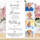 Gedenkstätte für Hochzeiten Custom 4 Foto Collage Poster