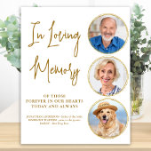 Gedenkstätte für Hochzeiten Elegantes Gold Lounge  Poster