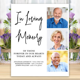 Gedenkstätte für Hochzeiten Personalisieren Sie 3 Poster