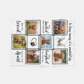 Gedenkstätte für Hunde 6 FotoCollage Fleecedecke (Vorderseite (Horizontal))