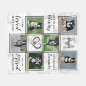 Gedenkstätte für Hunde - Begleitholzverschenkung M Fleecedecke (Vorderseite (Horizontal))