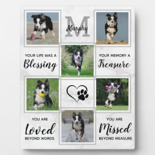 Gedenkstätte für Hunde - Begleitholzverschenkung M Fotoplatte