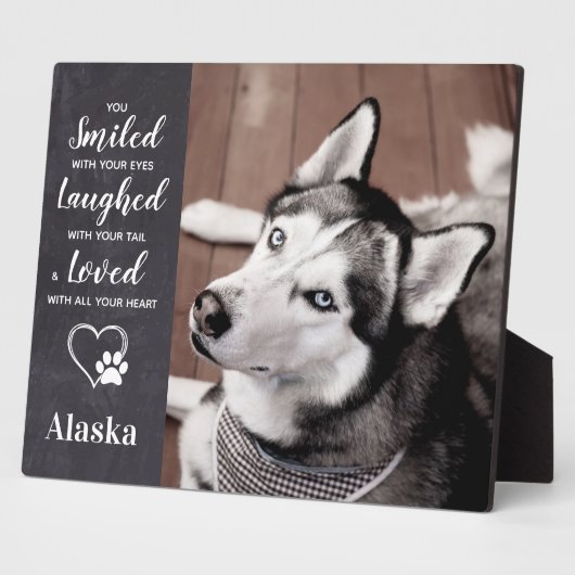 Gedenkstätte für Hunde - Erinnerung an den Verlust Fotoplatte (Seite)