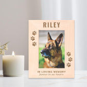 Gedenkstätte für Hunde Geätzte Rahmen