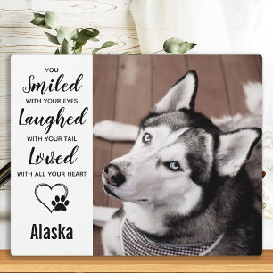 Gedenkstätte für Hunde - Gedenken an Hunde - Schla Fotoplatte