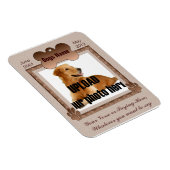 Gedenkstätte für Hunde - Gedenkstöne für Haustiere Magnet (Rechte Seite)