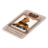 Gedenkstätte für Hunde - Gedenkstöne für Haustiere Magnet (Linke Seite)