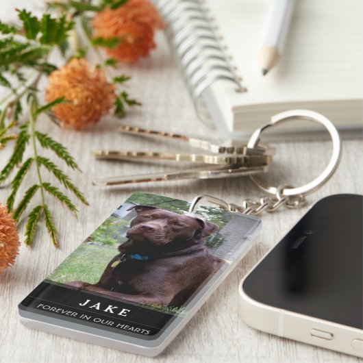 Gedenkstätte für Hunde - Gedicht nicht abrufen Schlüsselanhänger (Vorderseite rechts)