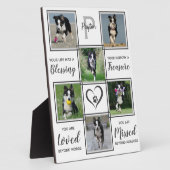 Gedenkstätte für Hunde - Geschenk für Haustiere -  Fotoplatte (Seite)