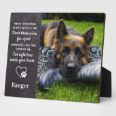 Gedenkstätte für Hunde - Haustier-Loss-Sake - Erin Fotoplatte (Seite)