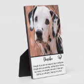 Gedenkstätte für Hunde - Haustier-Loss-Sake-Gesche Fotoplatte (Seite)