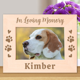 Gedenkstätte für Hunde im Gedächtnisbereich Katze Geätzte Rahmen