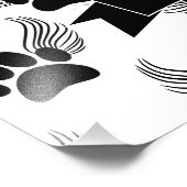 Gedenkstätte für Hunde in Schwarz und Weiß Fotodruck (Ecke)