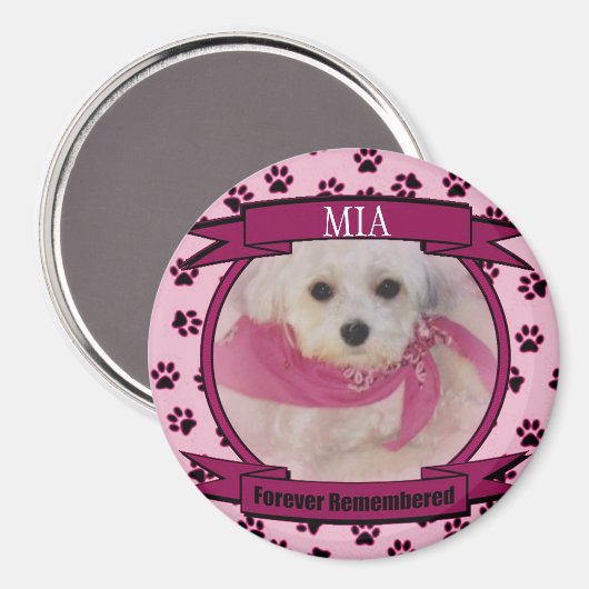 Gedenkstätte für Hunde oder Cat Keepake Magnet (Vorderseite/Rückseite)