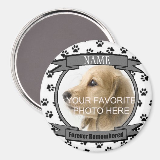 Gedenkstätte für Hunde oder Cat Keepake Magnet (Vorderseite/Rückseite)