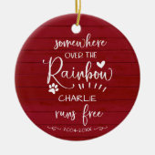 Gedenkstätte für Hunde oder Katzen Bewundernswerte Keramik Ornament (Vorne)