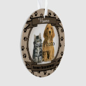 Gedenkstätte für Hunde oder Katzen Ornament (Vorderseite)