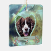 Gedenkstätte für Hunde - personalisiert Keramikornament (Rechts)