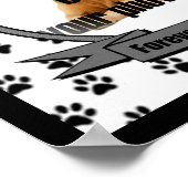 Gedenkstätte für Hunde Poster (Ecke)