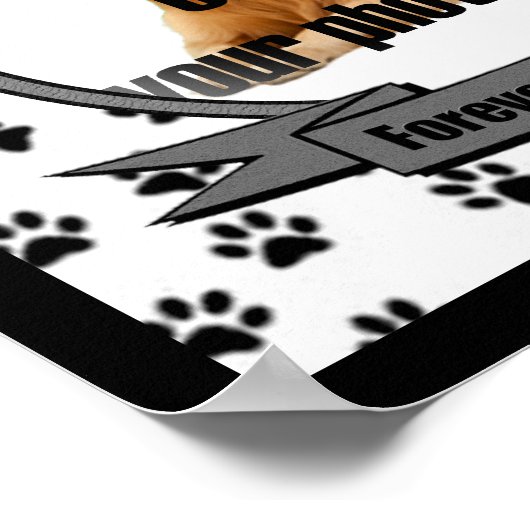 Gedenkstätte für Hunde Poster (Ecke)