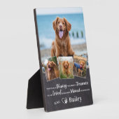 Gedenkstätte für Hunde Verlust Erinnerung Gedicht Fotoplatte (Seite)