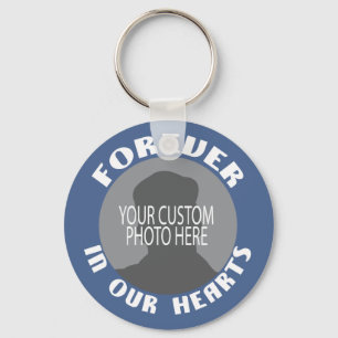 Gedenkstätte für immer in unserem benutzerdefinier schlüsselanhänger