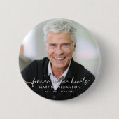 Gedenkstätte für immer in unserem Herzen Foto Pers Button (Vorderseite)
