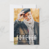 Gedenkstätte für immer in unserem Herzen Modernes  Dankeskarte (Vorderseite)