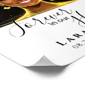 Gedenkstätte für immer in unserem Herzplakat Poster (Ecke)