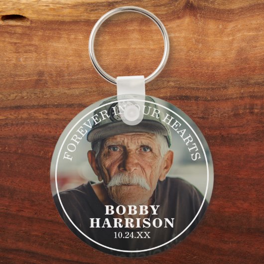 Gedenkstätte für immer in unseren Herzen | FOTO Schlüsselanhänger (Vorderseite)